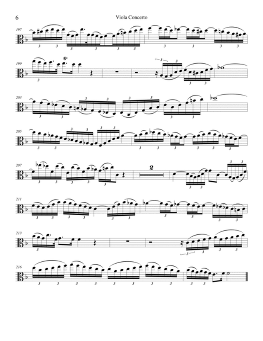 Viola Concerto in D Minor, Set of Parts