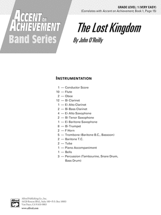Book cover for The Lost Kingdom: Score