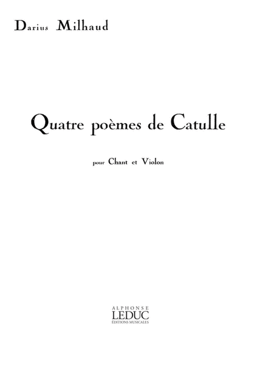 4 Poèmes de Catulle Op.80