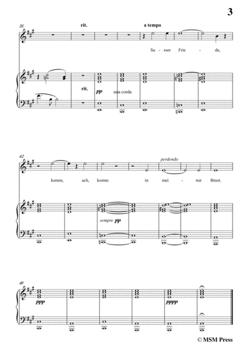 Liszt-Der du von dem himmel bist in A Major,for Voice and Piano image number null