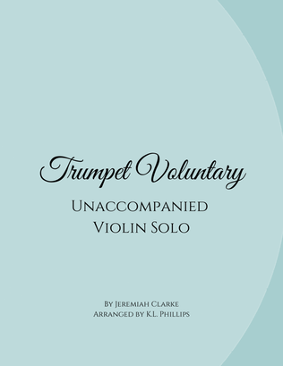 Book cover for Trumpet Voluntary - Unaccompanied Violin Solo