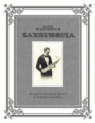 Book cover for SAXOPHOBIA - for Saxophone Quintet