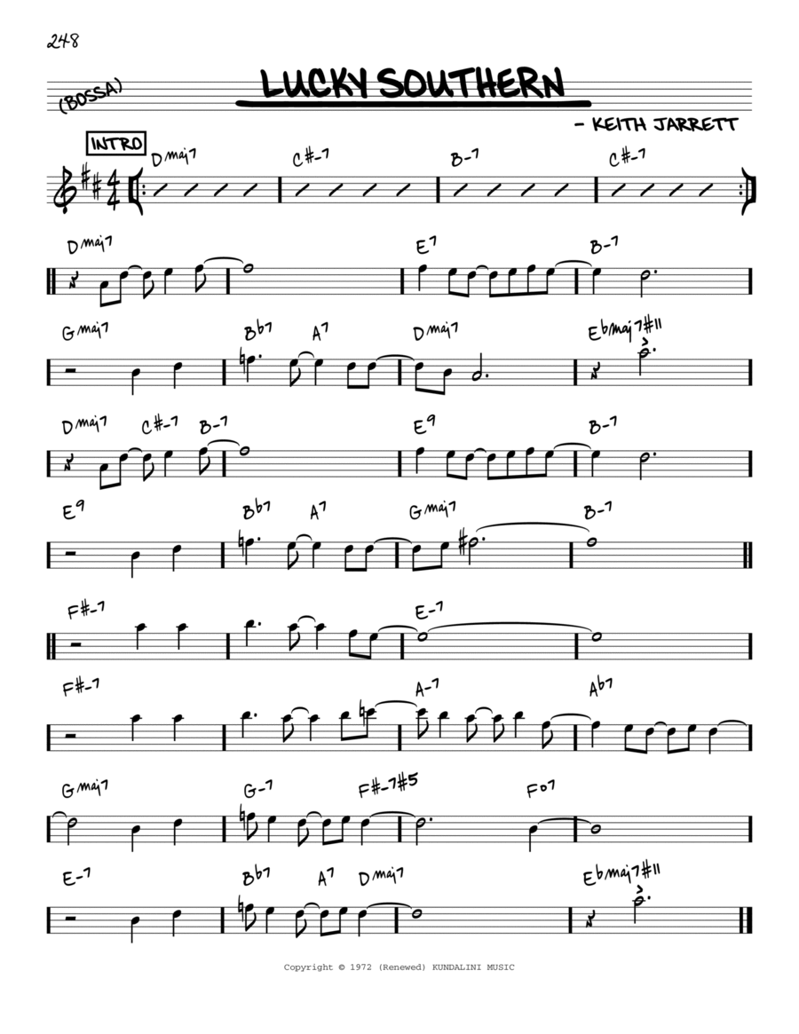 Lucky Southern [Reharmonized version] (arr. Jack Grassel)