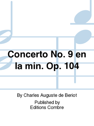 Book cover for Concerto No. 9 en La min. Op. 104