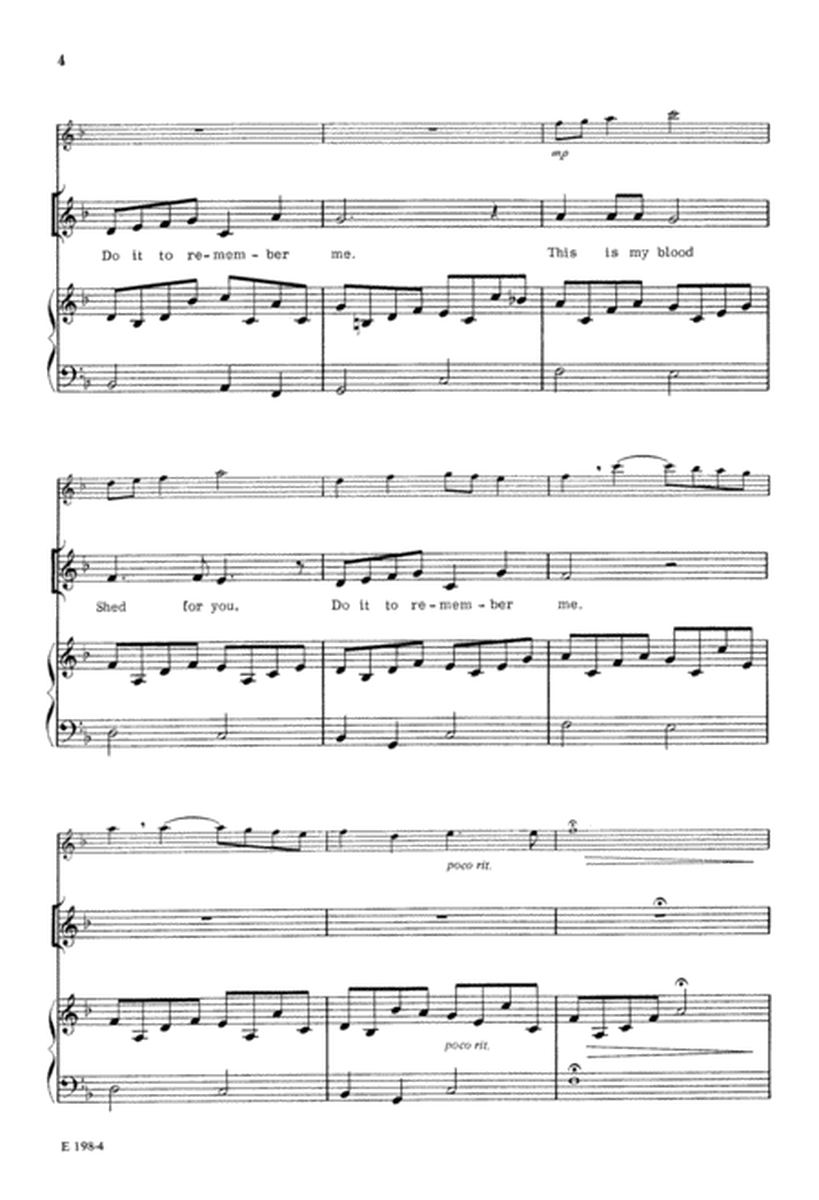 Eat This Bread, Drink This Wine by Robert Lau 4-Part - Sheet Music