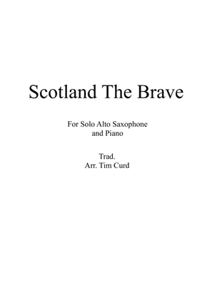 Book cover for Scotland The Brave for Solo Alto Saxophone and Piano