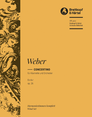 Book cover for Concertino in E flat major Op. 26