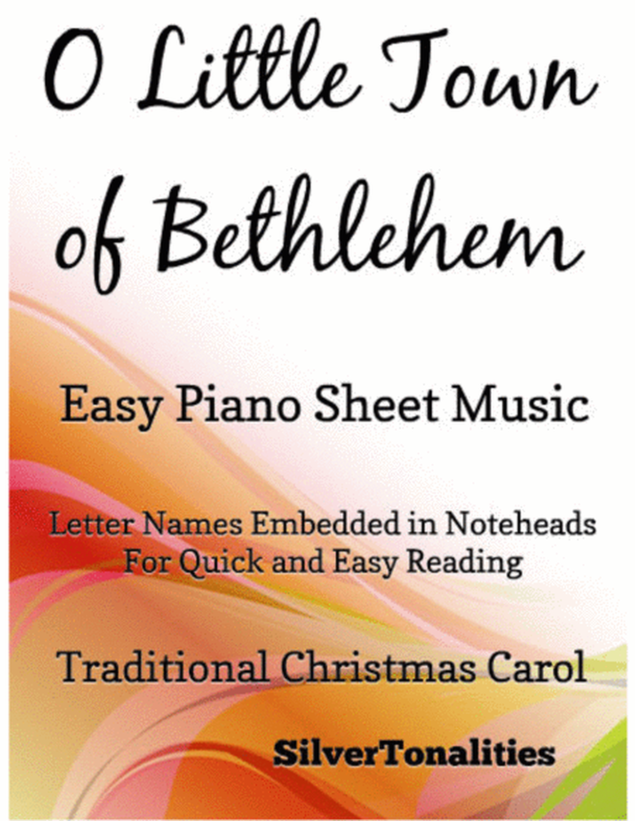 O Little Town of Bethlehem Easy Piano Sheet Music