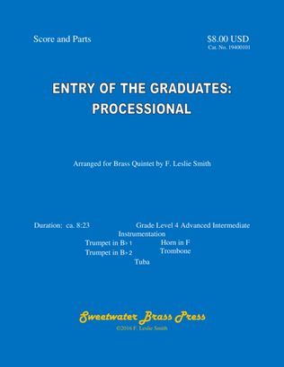 Book cover for Entry of the Graduates: Processional