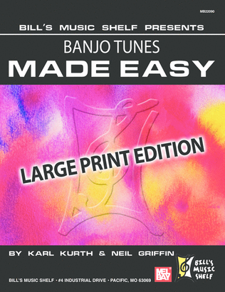 Book cover for Banjo Tunes Made Easy Large Print Edition