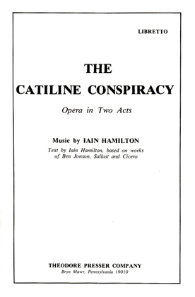 Book cover for The Catiline Conspiracy