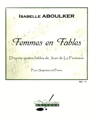 Book cover for Aboulker La Fontaine Femmes En Fables Voice & Piano Book