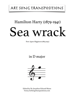 HARTY: Sea wrack (transposed to D major)