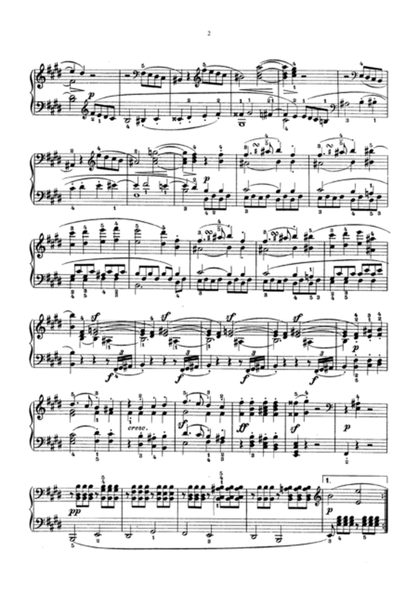 Beethoven Sonata No. 9 Op. 14 No. 1 in E Major