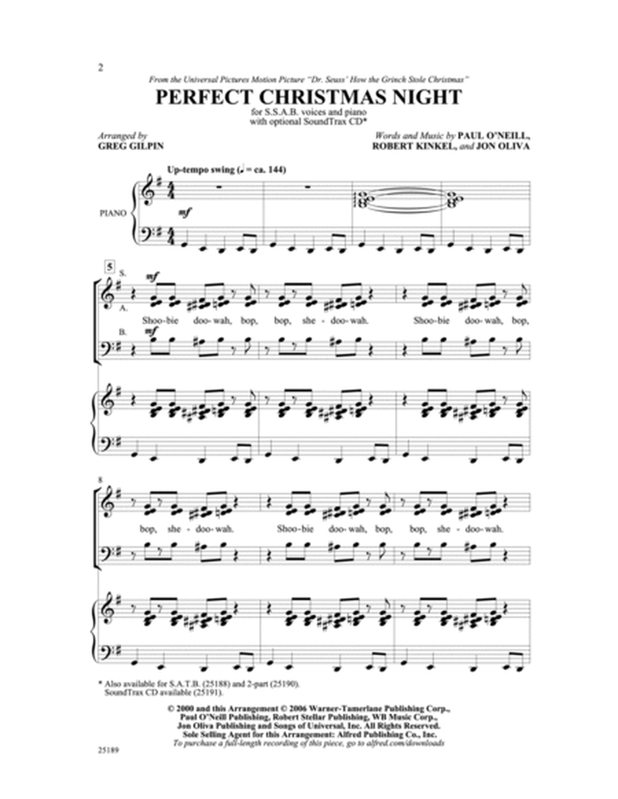 Perfect Christmas Night (from Dr. Seuss! How the Grinch Stole Christmas) image number null