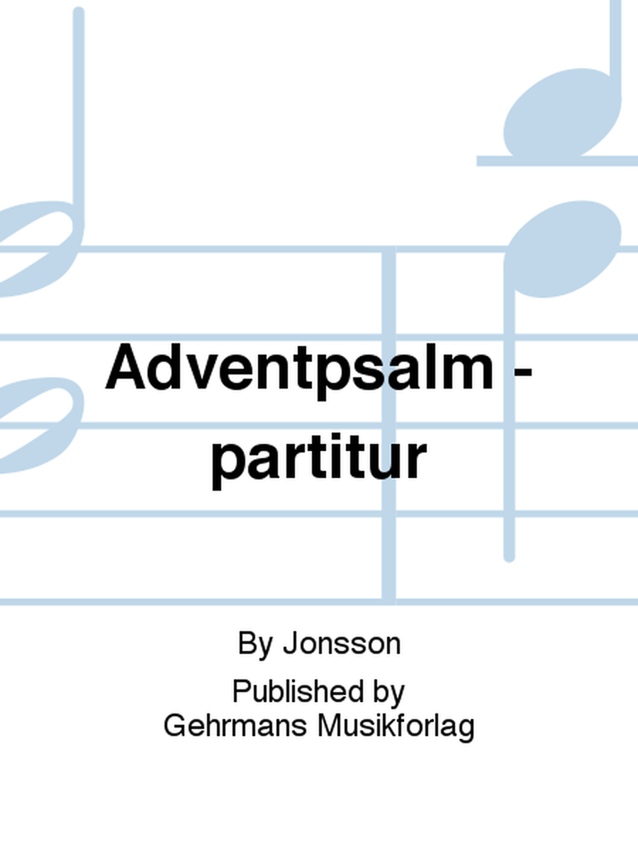 Adventpsalm - partitur