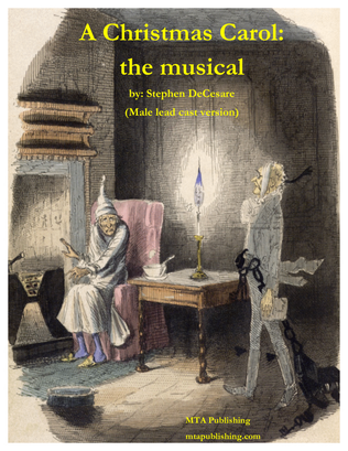 Book cover for A Christmas Carol (the musical) (Male Lead cast Vocal Score)