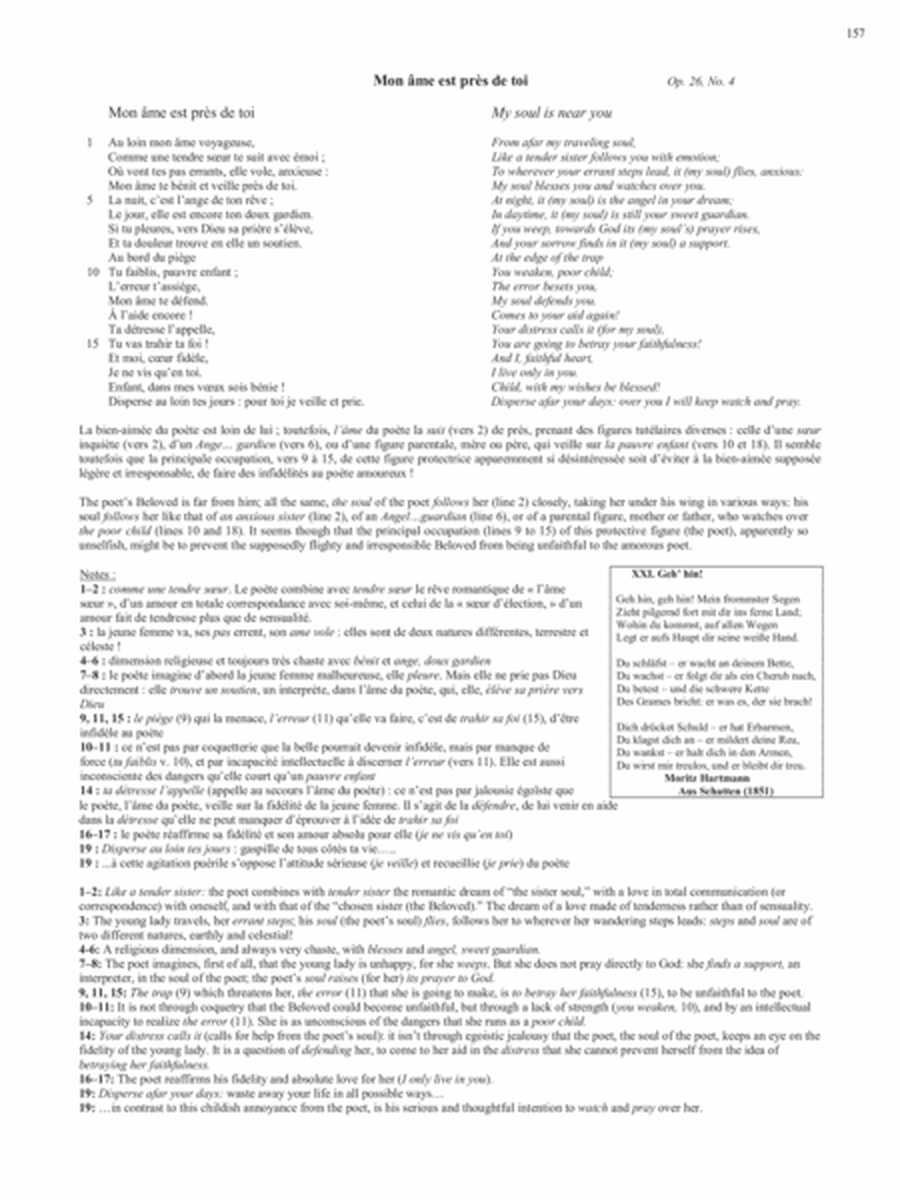 Op. 1, No. 4: Mon âme est près de toi from Songs of Gouvy, V2 (Downloadable)