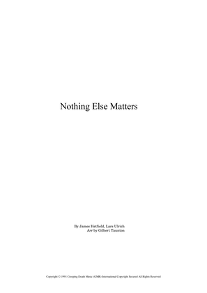 Book cover for Nothing Else Matters