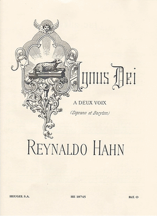 Book cover for Hahn Agnus Dei Melodies A Acc Cantiques Et Chants Religieux Book