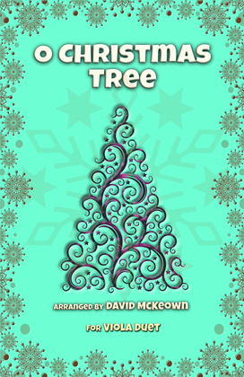 Book cover for O Christmas Tree, (O Tannenbaum), Jazz style, for Viola Duet