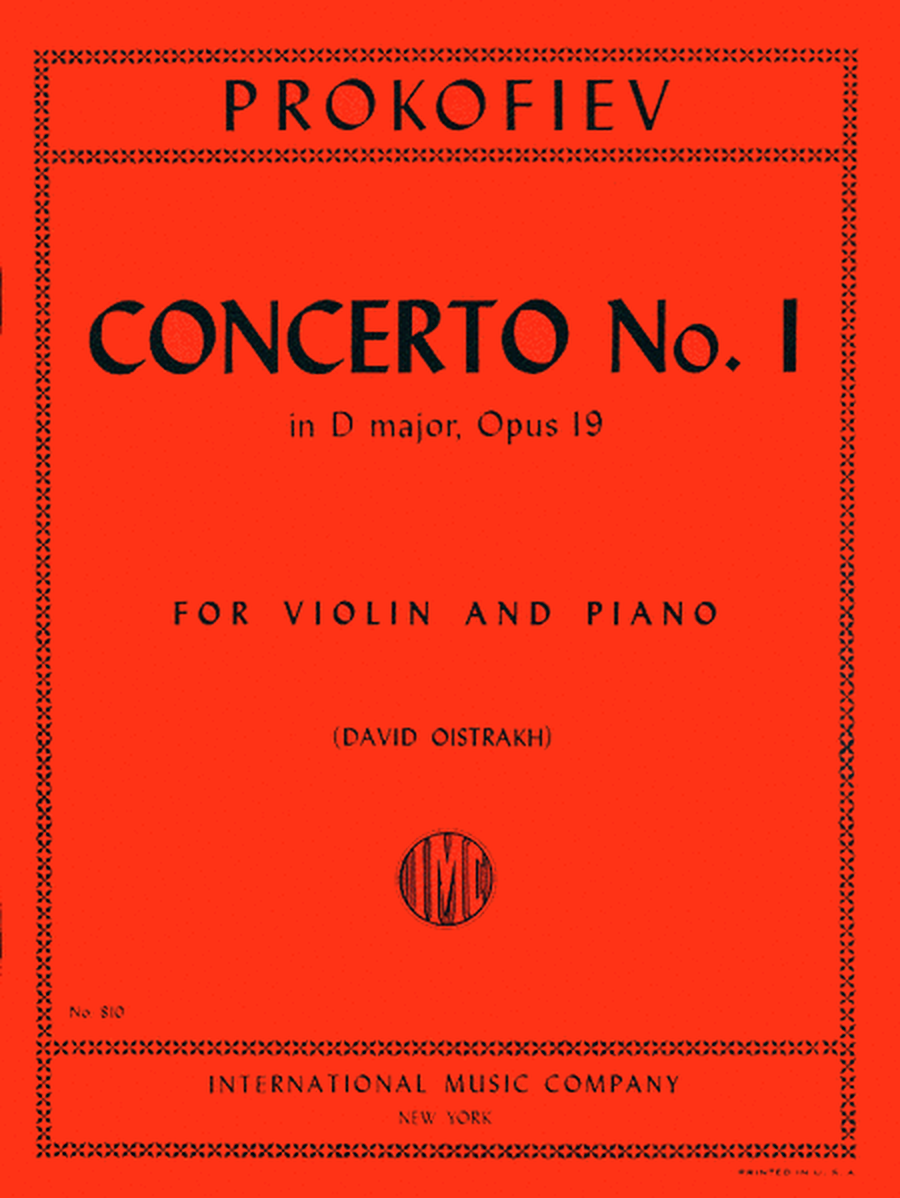 Concerto No. 1 in D major, Op. 19