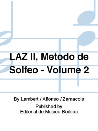 LAZ II, Metodo de Solfeo - Volume 2