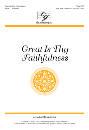 Book cover for Great is Thy Faithfulness