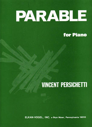 Book cover for Parable For Piano