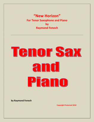 Book cover for New Horizon - For Tenor Sax and Piano