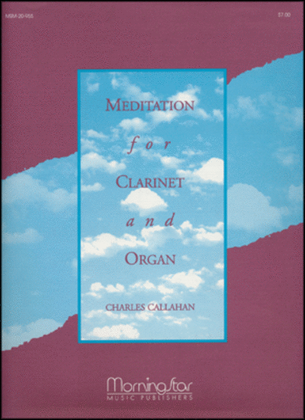 Book cover for Meditation for Clarinet and Organ