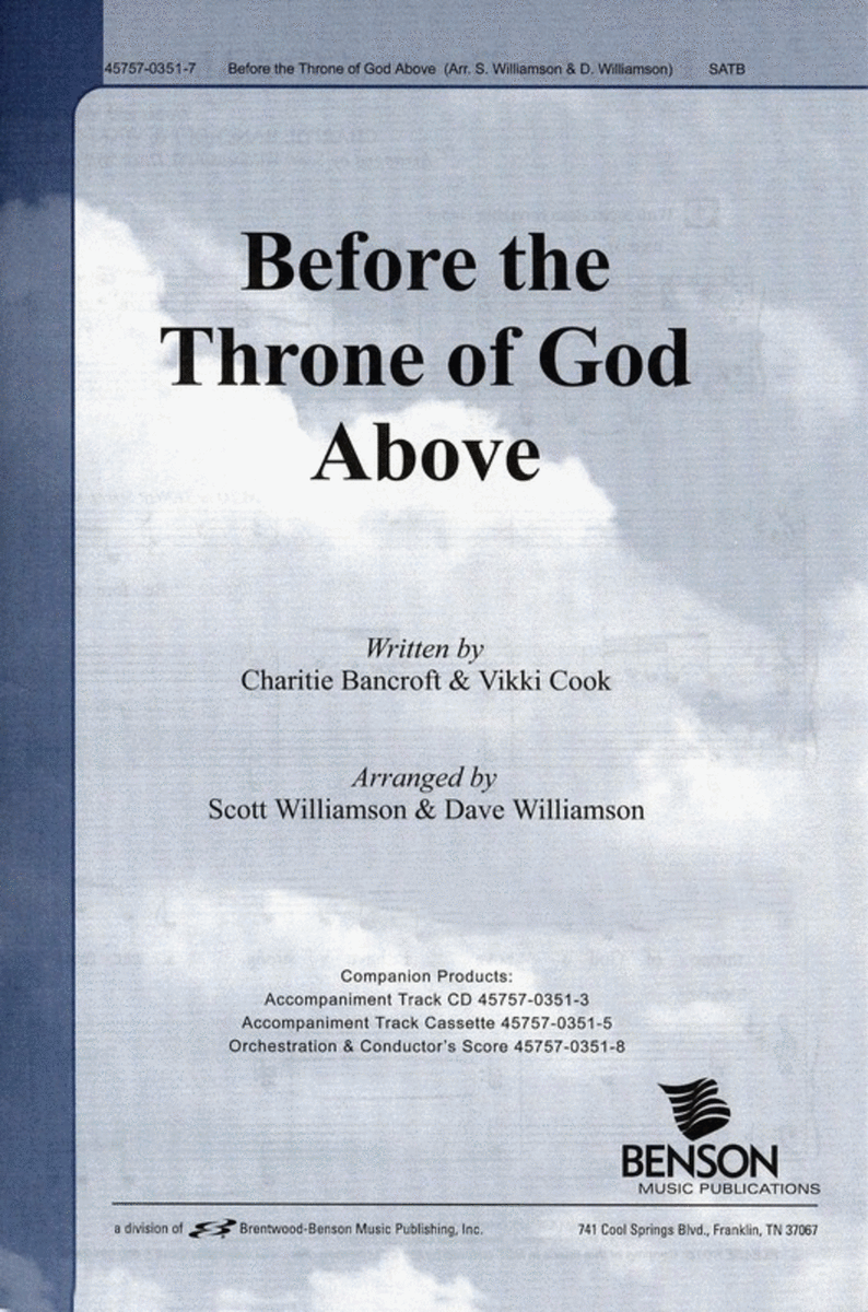 Before The Throne Of God Satb