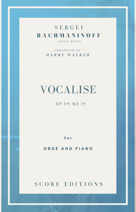 Book cover for Vocalise (Rachmaninoff) for Oboe and Piano