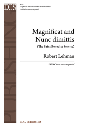 Book cover for Magnificat and Nunc dimittis (The Saint Benedict Service)