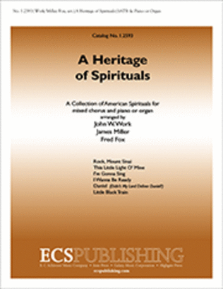 Book cover for A Heritage of Spirituals