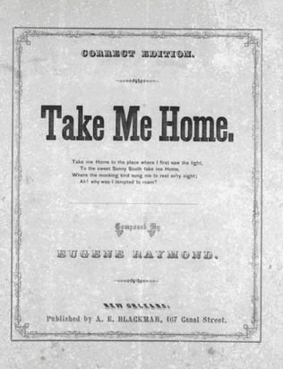 Book cover for Take Me Home