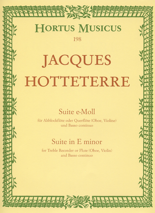 Book cover for Suite e minor, Op. 5/2