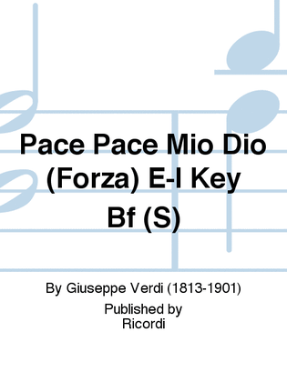 Book cover for Pace Pace Mio Dio (Forza) E-I Key Bf (S)