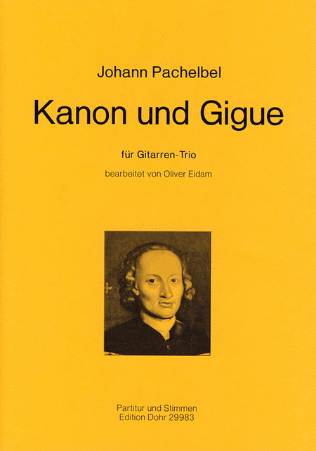 Kanon und Gigue fur Gitarren-Trio