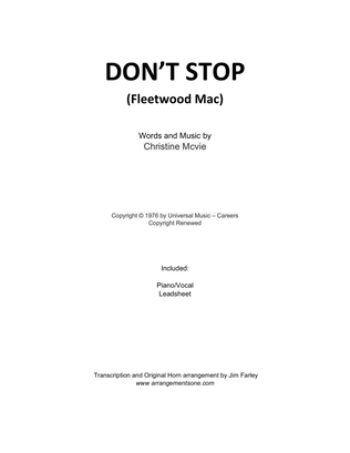 Book cover for Don't Stop