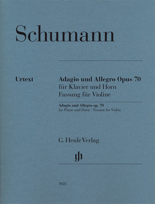 Book cover for Adagio and Allegro, Op. 70