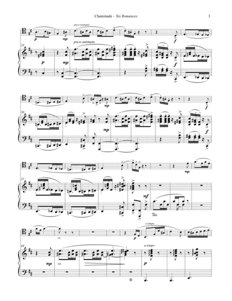 Six Romances Without Words, Op. 76 for Trombone and Piano