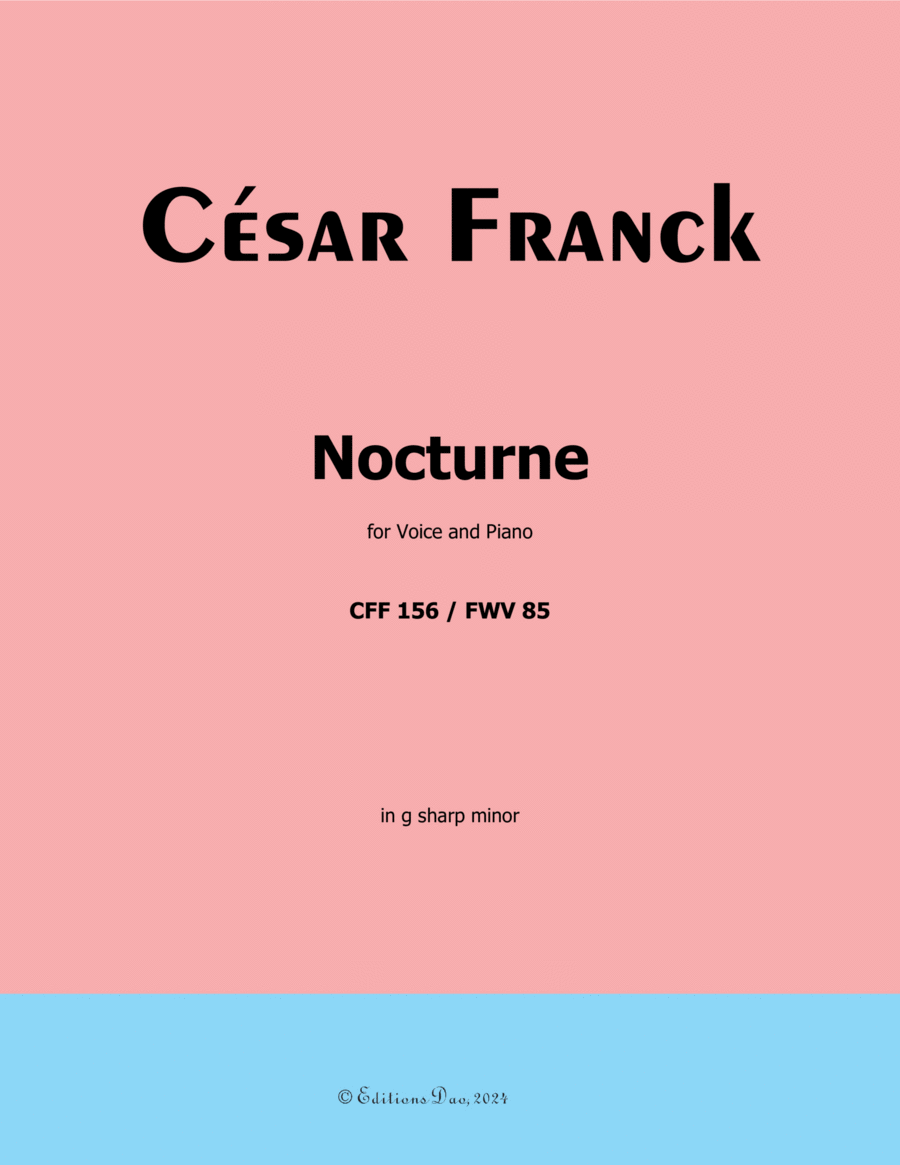 Nocturne, by César Franck, in g sharp minor