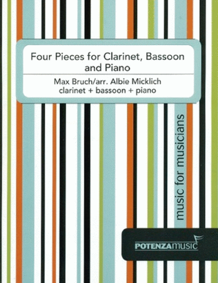 Book cover for Four Pieces for Clarinet, Bassoon and Piano