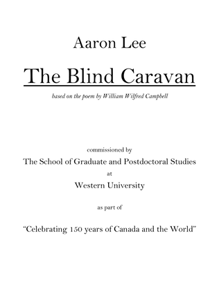 The Blind Caravan (for mezzo-soprano and chamber ensemble)