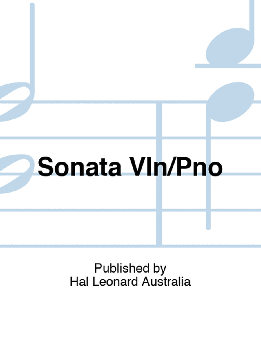 Sonata Vln/Pno