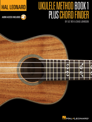 Book cover for Hal Leonard Ukulele Method Book 1 Plus Chord Finder