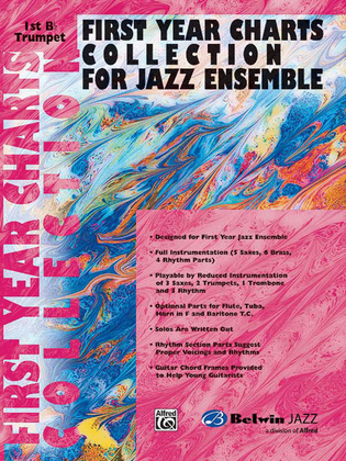 Book cover for First Year Charts Collection for Jazz Ensemble