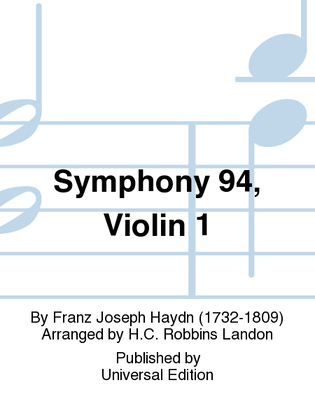 Book cover for Symphony 94, Violin 1