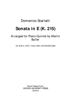 Sonata in E (K. 215)